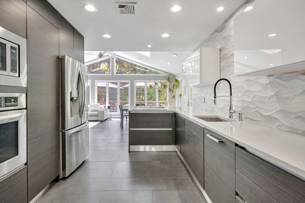 Interior, Kitchen, Recessed Lighting, Stainless Steel Appliances