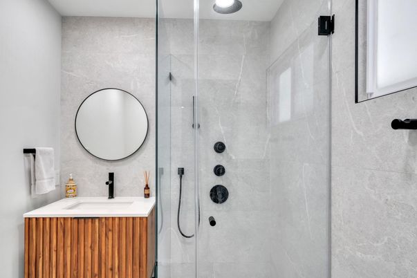 Bathroom, Glass Shower, Interior