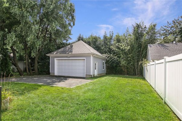 Backyard, Detached Garage, Exterior