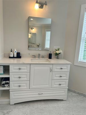 Bathroom, Dual Sink Vanities, Interior, Marble