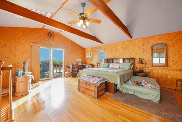 Bedroom, Interior, Wooden Beams, Wood Texture Flooring, Wooden Walls
