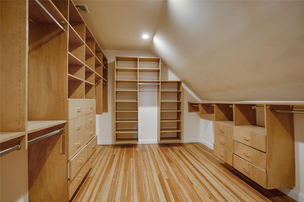 Interior, Recessed Lighting, Walk-in Closets, Wood Texture Flooring