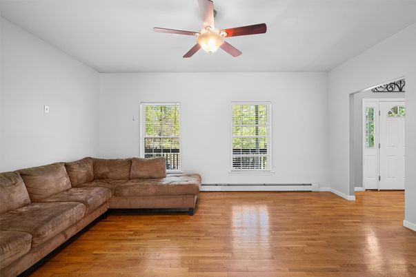 Empty room, Interior, Living room, Wood Texture Flooring
