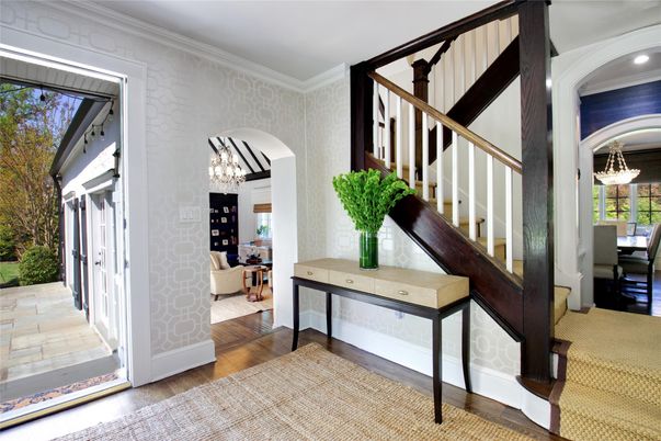 Chandelier, Interior, Recessed Lighting, Wood Texture Flooring