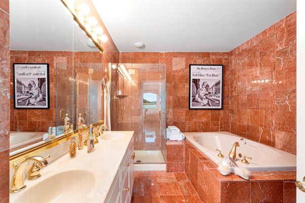 Bathroom, Dual Sink Vanities, Glass Shower, Interior