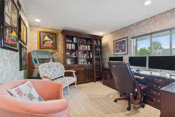Home Office, Interior, Recessed Lighting