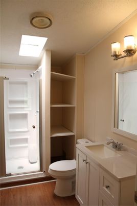 Bathroom, Interior, Wood Texture Flooring