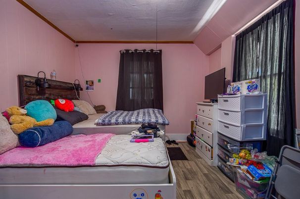 Bedroom, Interior, Wood Texture Flooring