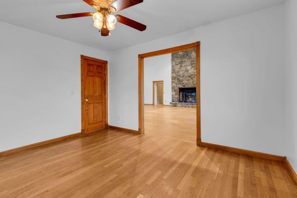 Empty room, Fireplace, Interior, Wood Texture Flooring