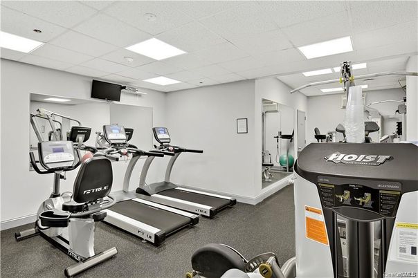 Fitness Equipment, Gym, Interior, Recessed Lighting