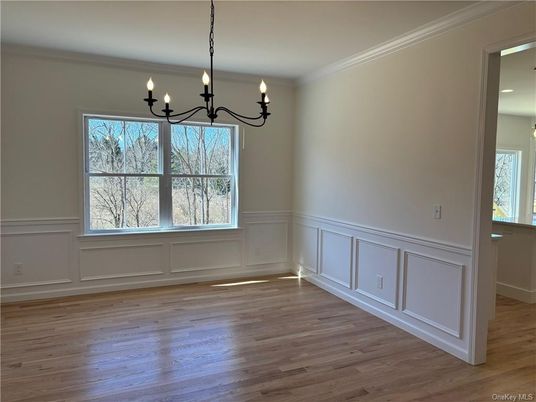 Chandelier, Empty room, Interior, Wood Texture Flooring