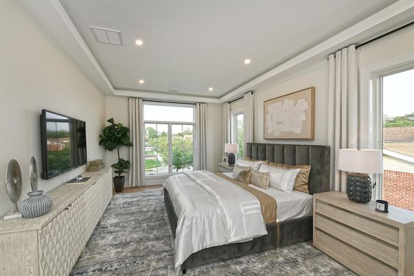 Bedroom, Interior, Recessed Lighting