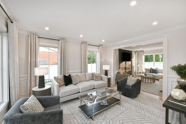 Interior, Living room, Recessed Lighting