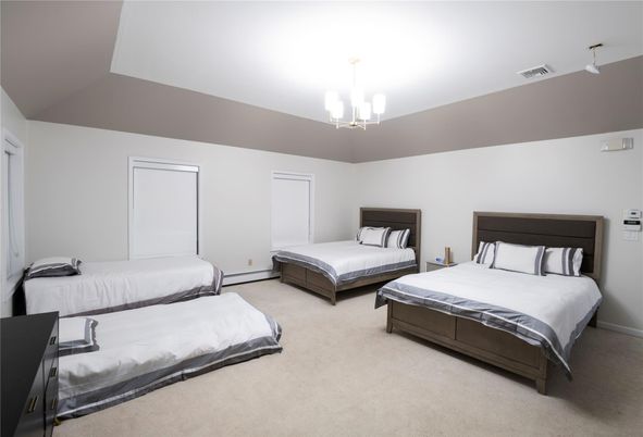 Bedroom, Interior, Pendant Lights