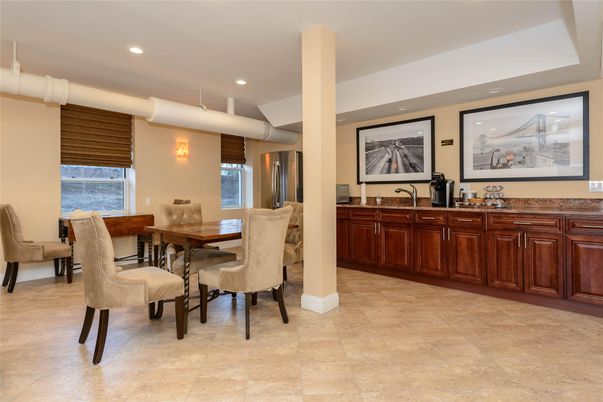 Dining room, Interior, Recessed Lighting