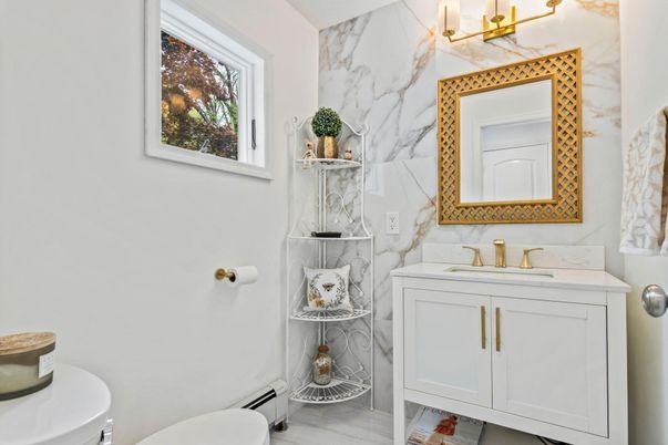 Bathroom, Interior, Marble Walls