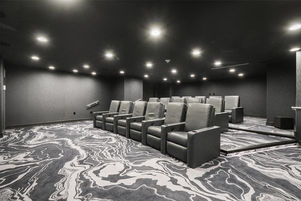 Home Theatre Room, Interior, Recessed Lighting, Theatre Room