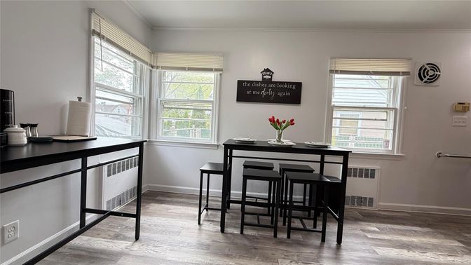 Dining room, Interior, Wood Texture Flooring