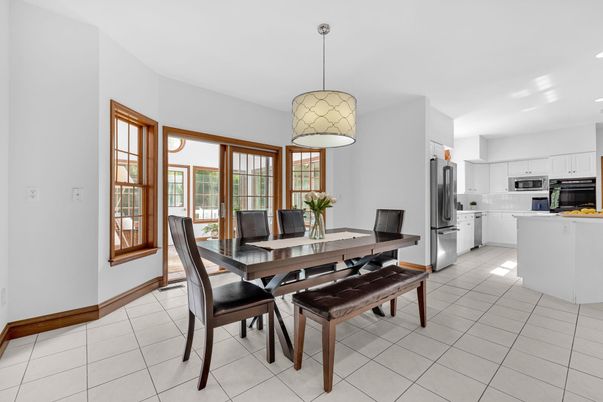 Dining room, Interior, Kitchen, Pendant Lights, Recessed Lighting
