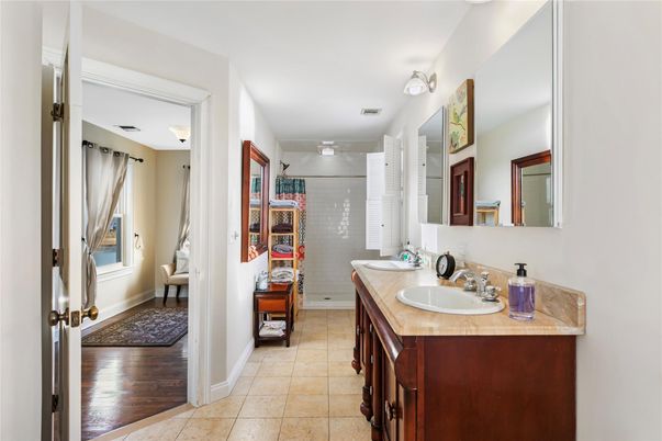 Bathroom, Interior, Wood Texture Flooring