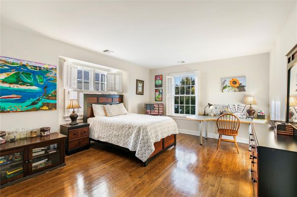 Bedroom, Home Office, Interior, Wood Texture Flooring