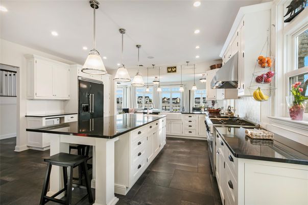 Interior, Kitchen, Pendant Lights, Recessed Lighting, Stainless Steel Appliances