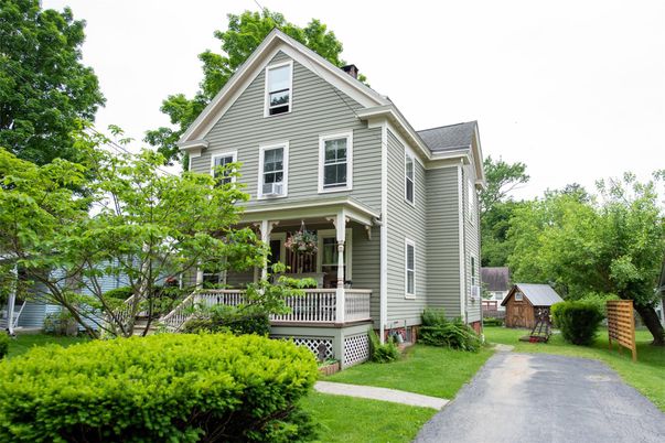 Backyard, Exterior, Facade, Queen Anne Victorian