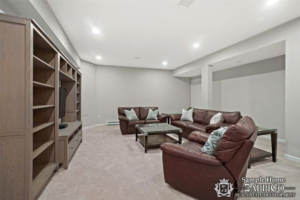 Interior, Living room, Recessed Lighting