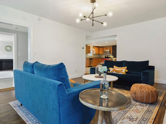 Interior, Kitchen, Living room, Pendant Lights, Recessed Lighting, Stainless Steel Appliances, Wood Texture Flooring