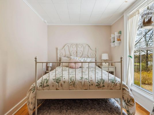 Bedroom, Interior, Wood Texture Flooring