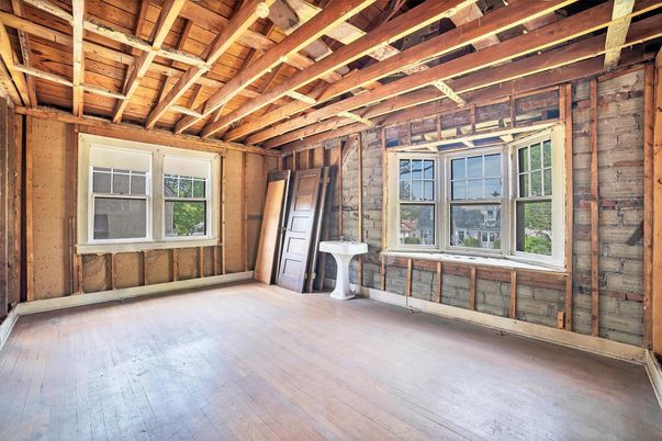 Empty room, Interior, Wooden Beams, Wooden Ceilings, Wood Texture Flooring, Wooden Walls