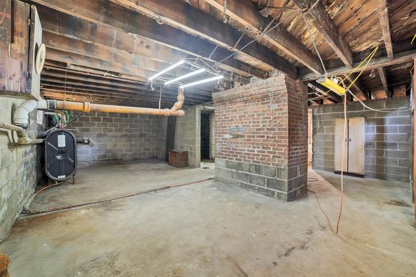 Interior, Stone Walls, Wooden Beams