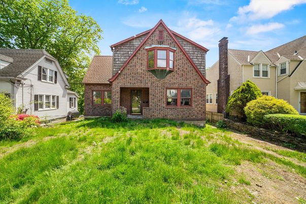 Exterior, Facade, Brick Facade, Tudor Revival