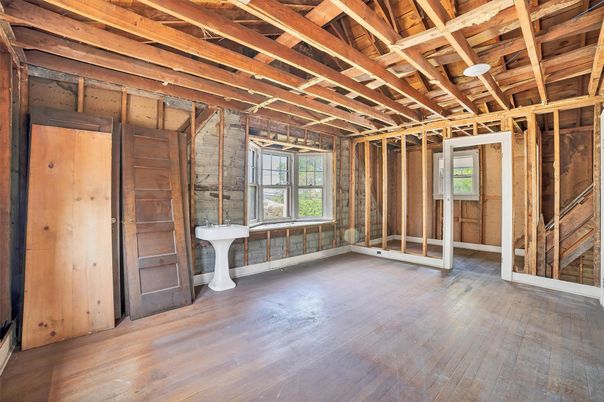 Empty room, Interior, Wooden Beams, Wooden Ceilings, Wood Texture Flooring