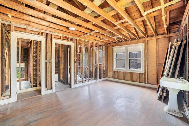 Empty room, Interior, Wooden Beams, Wooden Ceilings, Wood Texture Flooring, Wooden Walls