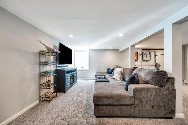 Interior, Living room, Recessed Lighting