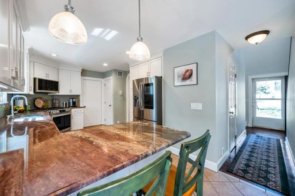 Interior, Kitchen, Pendant Lights, Recessed Lighting, Stainless Steel Appliances