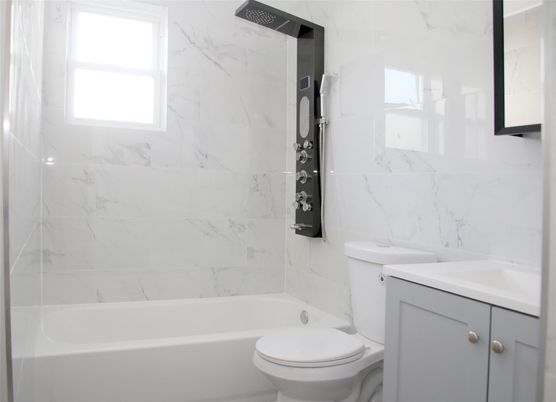 Bathroom, Interior, Marble Walls