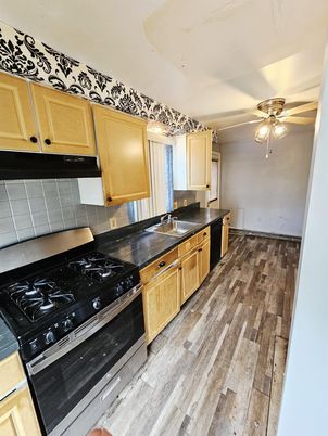 Interior, Kitchen, Wood Texture Flooring