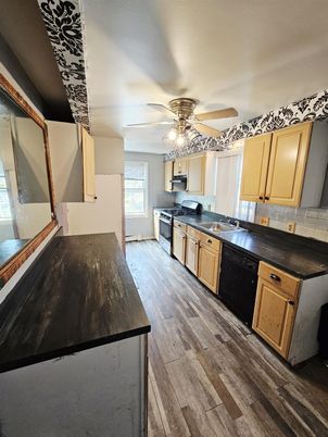 Interior, Kitchen, Wood Texture Flooring