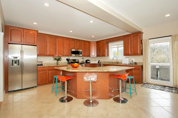 Interior, Kitchen, Recessed Lighting, Stainless Steel Appliances