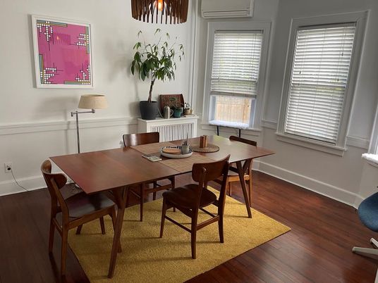 Dining room, Interior, Wood Texture Flooring