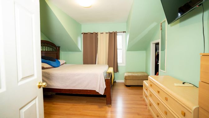 Bedroom, Interior, Wood Texture Flooring