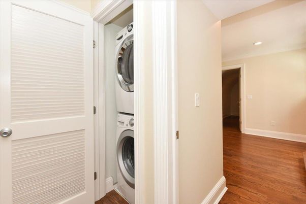 Interior, Recessed Lighting, Utility Closets, Washer, Wood Texture Flooring