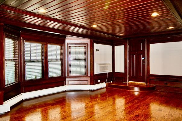 Empty room, Interior, Recessed Lighting, Wooden Ceilings, Wood Texture Flooring, Wooden Walls