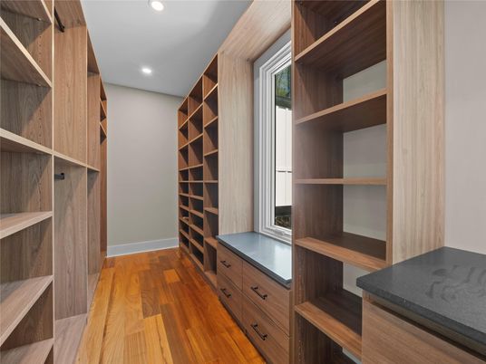 Interior, Recessed Lighting, Walk-in Closets, Wood Texture Flooring