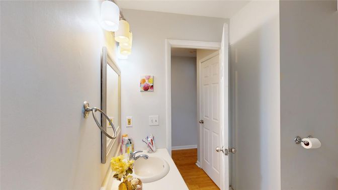 Bathroom, Interior, Wood Texture Flooring