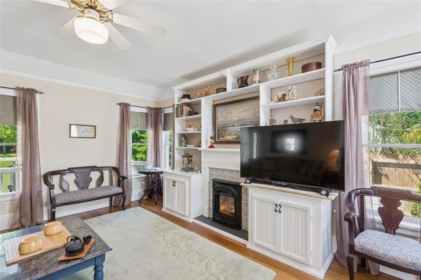 Fireplace, Interior, Wood Texture Flooring