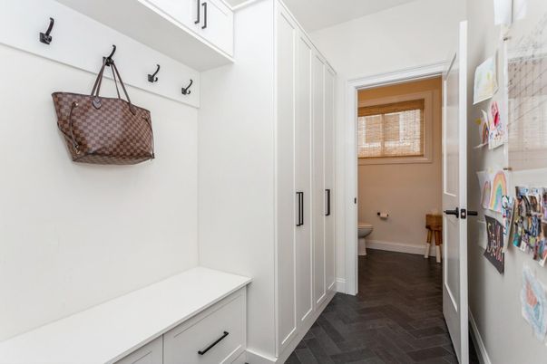Bathroom, Interior, Wood Texture Flooring