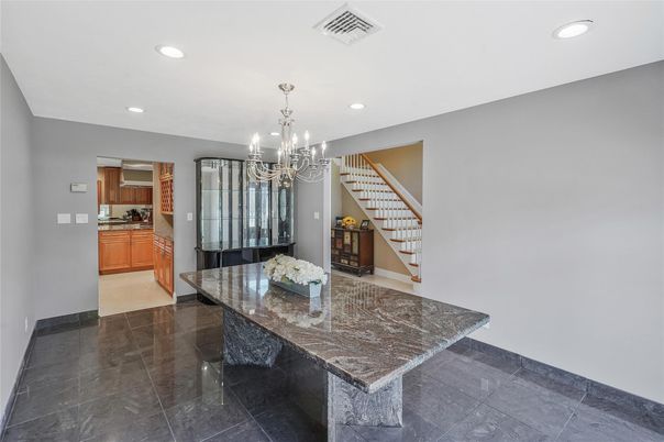 Chandelier, Interior, Kitchen, Recessed Lighting